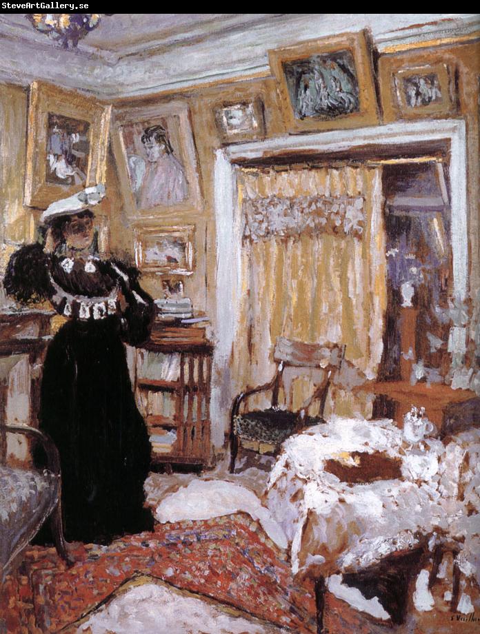 Edouard Vuillard Wear black clothes woman